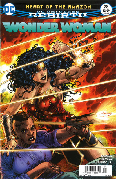 Cover for Wonder Woman (DC, 2016 series) #28 [Newsstand]