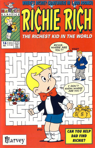 Cover for Richie Rich (Harvey, 1991 series) #16 [Direct]