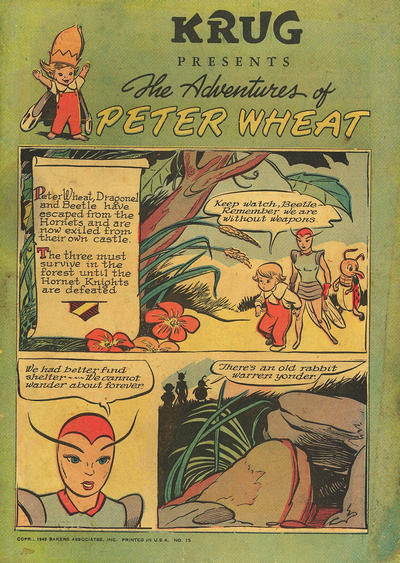 Cover for The Adventures of Peter Wheat (Peter Wheat Bread and Bakers Associates, 1948 series) #15 [Krug]
