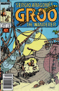 Cover Thumbnail for Sergio Aragonés Groo the Wanderer (Marvel, 1985 series) #76 [Newsstand]