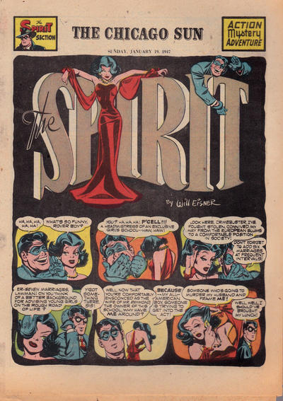 Cover for The Spirit (Register and Tribune Syndicate, 1940 series) #1/19/1947 [Chicago Sun]