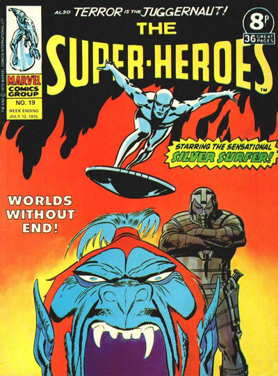 Cover for The Super-Heroes (Marvel UK, 1975 series) #19