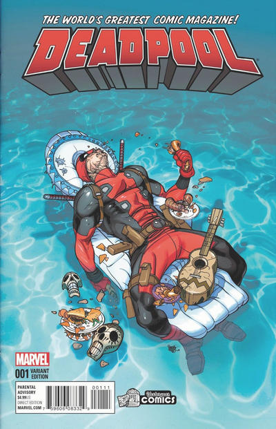 Cover for Deadpool (Marvel, 2016 series) #1 [Yesteryear Comics Exclusive Pasqual Ferry Variant]