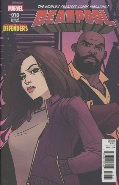 Cover for Deadpool (Marvel, 2016 series) #18 [The Defenders Jessica Jones Variant - Annie Wu]