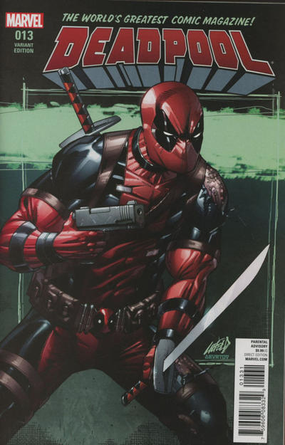 Cover for Deadpool (Marvel, 2016 series) #13 [Incentive Rob Liefeld Variant]