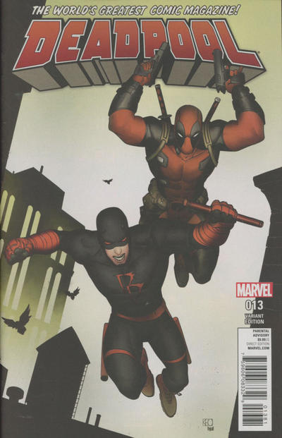 Cover for Deadpool (Marvel, 2016 series) #13 [Daredevil Variant - Khoi Pham]