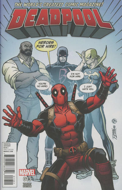 Cover for Deadpool (Marvel, 2016 series) #13 [Heroes for Hire Variant - Ron Lim]