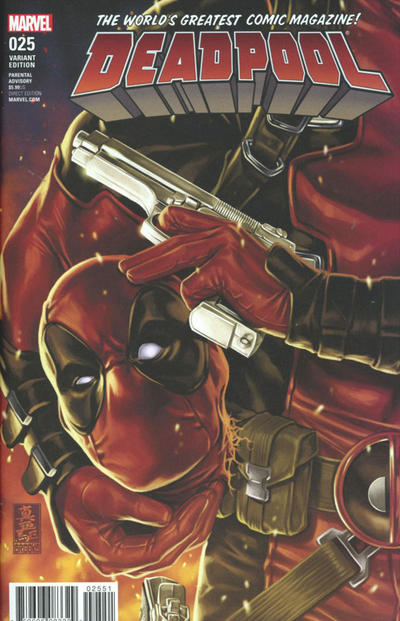 Cover for Deadpool (Marvel, 2016 series) #25 [Incentive Mark Brooks Variant]