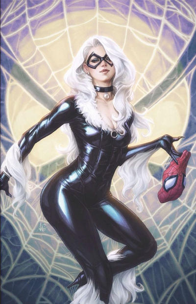 Cover for Amazing Spider-Man (Marvel, 2015 series) #25 [Variant Edition - ComicXposure Exclusive - Artgerm Virgin Cover]
