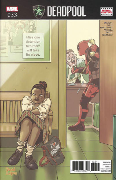 Cover for Deadpool (Marvel, 2016 series) #33 [Direct Edition]