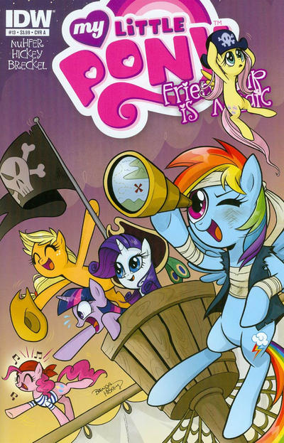 Cover for My Little Pony: Friendship Is Magic (IDW, 2012 series) #13 [Cover A - Brenda Hickey]