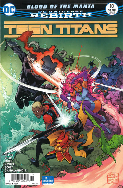 Cover for Teen Titans (DC, 2016 series) #10 [Newsstand]