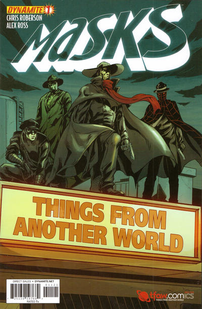 Cover for Masks (Dynamite Entertainment, 2012 series) #1 ["Retailer Heroic Exclusive" Cover - Things from Another World]