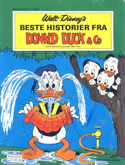 Cover for Walt Disney's Beste Historier fra Donald Duck & Co [Disney-Album] (Hjemmet / Egmont, 1974 series) #3 [3. utgave Reutsendelse 127 01]