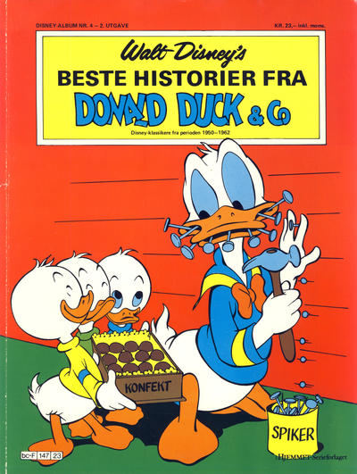 Cover for Walt Disney's Beste Historier fra Donald Duck & Co [Disney-Album] (Hjemmet / Egmont, 1974 series) #4 [2. utgave]
