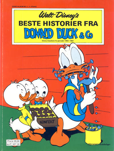Cover for Walt Disney's Beste Historier fra Donald Duck & Co [Disney-Album] (Hjemmet / Egmont, 1974 series) #4 [3. utgave Reutsendelse 127 01]