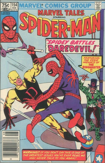 Cover for Marvel Tales (Marvel, 1966 series) #154 [Canadian]
