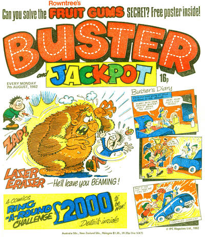 Cover for Buster (IPC, 1960 series) #7 August 1982 [1126]