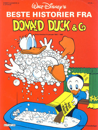 Cover for Walt Disney's Beste Historier fra Donald Duck & Co [Disney-Album] (Hjemmet / Egmont, 1974 series) #6 [2. utgave]