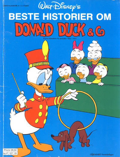 Cover for Walt Disney's Beste Historier om Donald Duck & Co [Disney-Album] (Hjemmet / Egmont, 1978 series) #9 [3. utgave Reutsendelse 127 01]