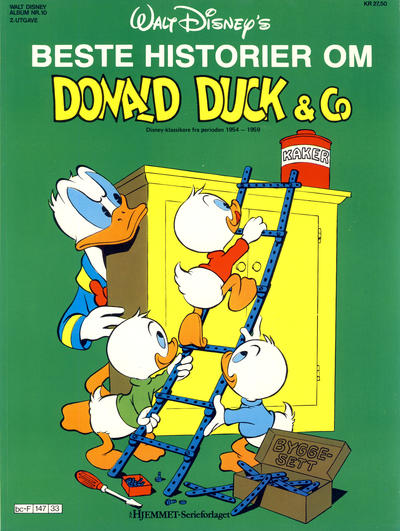 Cover for Walt Disney's Beste Historier om Donald Duck & Co [Disney-Album] (Hjemmet / Egmont, 1978 series) #10 [2. utgave]