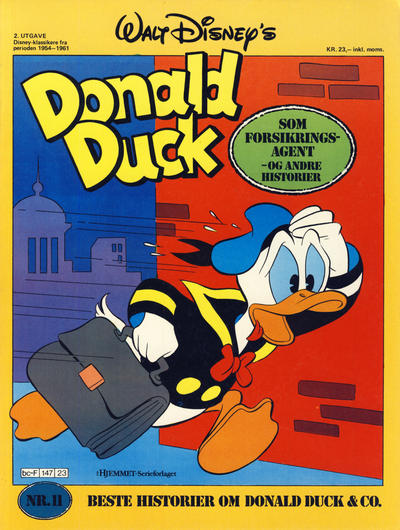 Cover for Walt Disney's Beste Historier om Donald Duck & Co [Disney-Album] (Hjemmet / Egmont, 1978 series) #11 - Donald Duck som forsikringsagent [2. utgave]