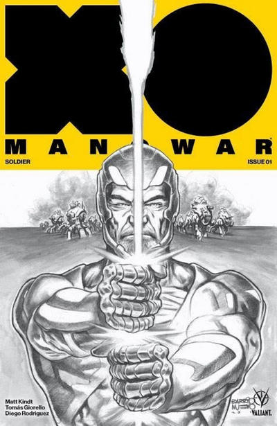 Cover for X-O Manowar (2017) (Valiant Entertainment, 2017 series) #1 [Knowhere Games & Comics - Al Barrionuevo]