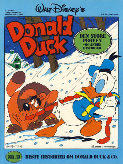 Cover for Walt Disney's Beste Historier om Donald Duck & Co [Disney-Album] (Hjemmet / Egmont, 1978 series) #13 - Den store prøven [2. utgave]