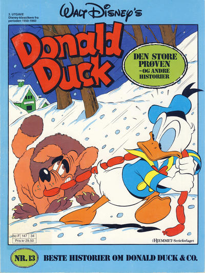 Cover for Walt Disney's Beste Historier om Donald Duck & Co [Disney-Album] (Hjemmet / Egmont, 1978 series) #13 - Den store prøven [3. utgave]
