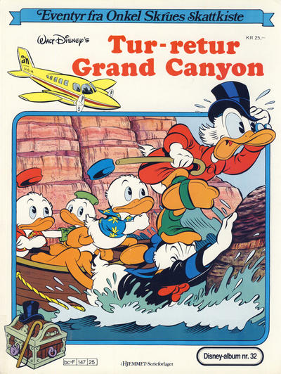 Cover for Walt Disney's Beste Historier om Donald Duck & Co [Disney-Album] (Hjemmet / Egmont, 1978 series) #32 - Tur-retur Grand Canyon [Reutsendelse bc 147 25]