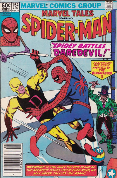 Cover for Marvel Tales (Marvel, 1966 series) #154 [Newsstand]