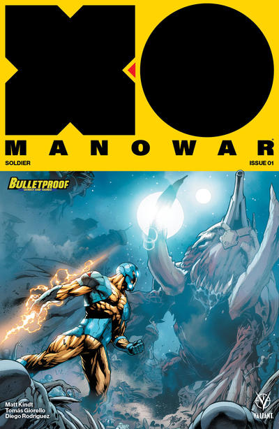 Cover for X-O Manowar (2017) (Valiant Entertainment, 2017 series) #1 [Bulletproof Comics and Games - Diego Bernard]