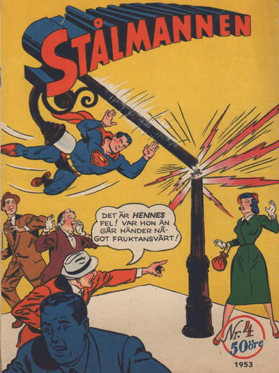 Cover for Stålmannen (Centerförlaget, 1949 series) #4/1953