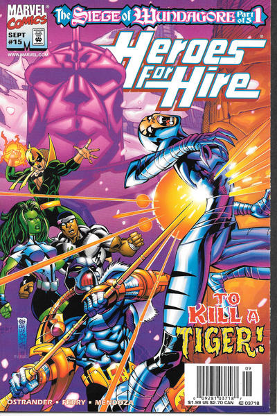 Cover for Heroes for Hire (Marvel, 1997 series) #15 [Newsstand]