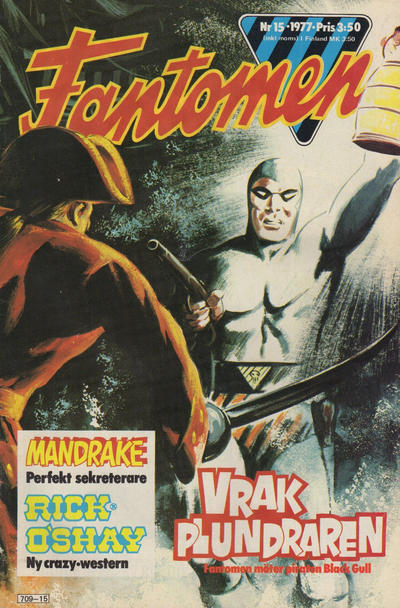 Cover for Fantomen (Semic, 1958 series) #15/1977