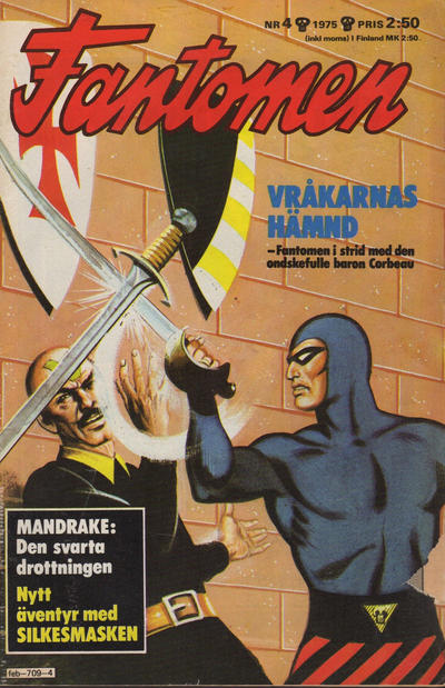 Cover for Fantomen (Semic, 1958 series) #4/1975