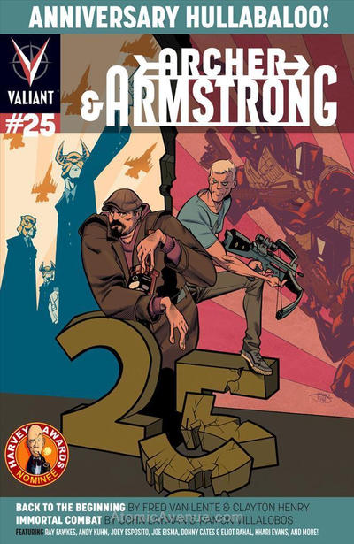 Cover for Archer and Armstrong (Valiant Entertainment, 2012 series) #25 [Cover B - Shawn Crystal]