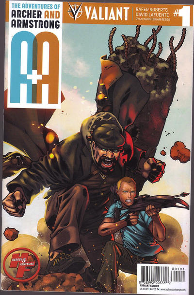 Cover for A&A: The Adventures of Archer & Armstrong (Valiant Entertainment, 2016 series) #1 [Cover J - Heroes & Fantasies - Tim Green]