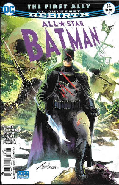 Cover for All Star Batman (DC, 2016 series) #14 [Rafael Albuquerque "Knife" Cover]