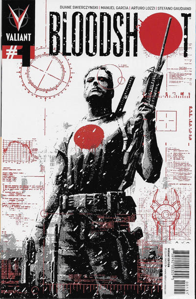 Cover for Bloodshot (Valiant Entertainment, 2012 series) #1 [Cover C - David Aja]