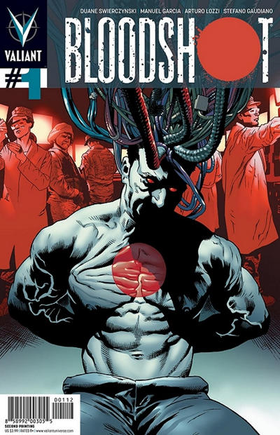 Cover for Bloodshot (Valiant Entertainment, 2012 series) #1 [Second Printing]