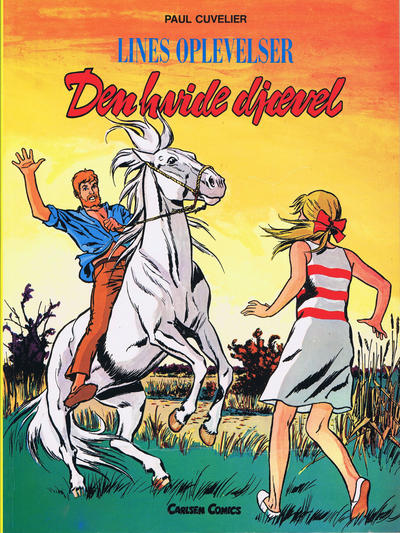 Cover for Lines oplevelser (Carlsen, 1988 series) #1 - Den hvide djævel
