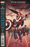 Cover Thumbnail for Generations: Sam Wilson Captain America & Steve Rogers Captain America (2017 series)  [Second Print - Paul Renaud]