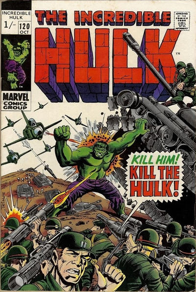 Cover for The Incredible Hulk (Marvel, 1968 series) #120 [British]