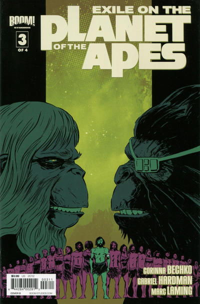 Cover for Exile on the Planet of the Apes (Boom! Studios, 2012 series) #3 [Cover B Declan Shalvey]