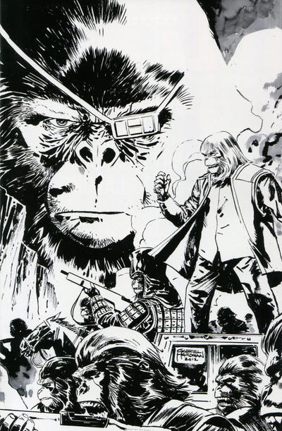 Cover for Exile on the Planet of the Apes (Boom! Studios, 2012 series) #4 [Cover C Gabriel Hardman]