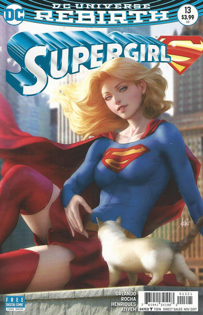 Cover for Supergirl (DC, 2016 series) #13 [Stanley "Artgerm" Lau Cover]
