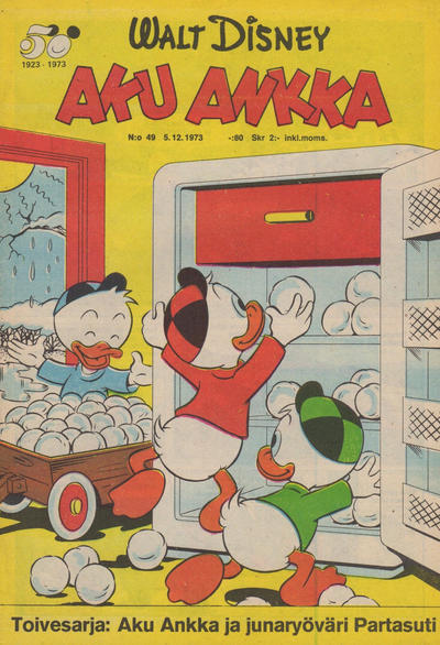 Cover for Aku Ankka (Sanoma, 1951 series) #49/1973