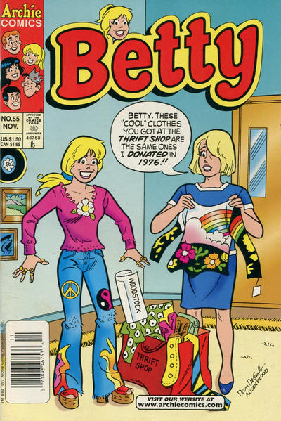 Cover for Betty (Archie, 1992 series) #55 [Newsstand]
