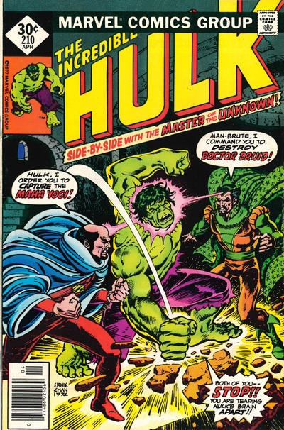 Cover for The Incredible Hulk (Marvel, 1968 series) #210 [Whitman]